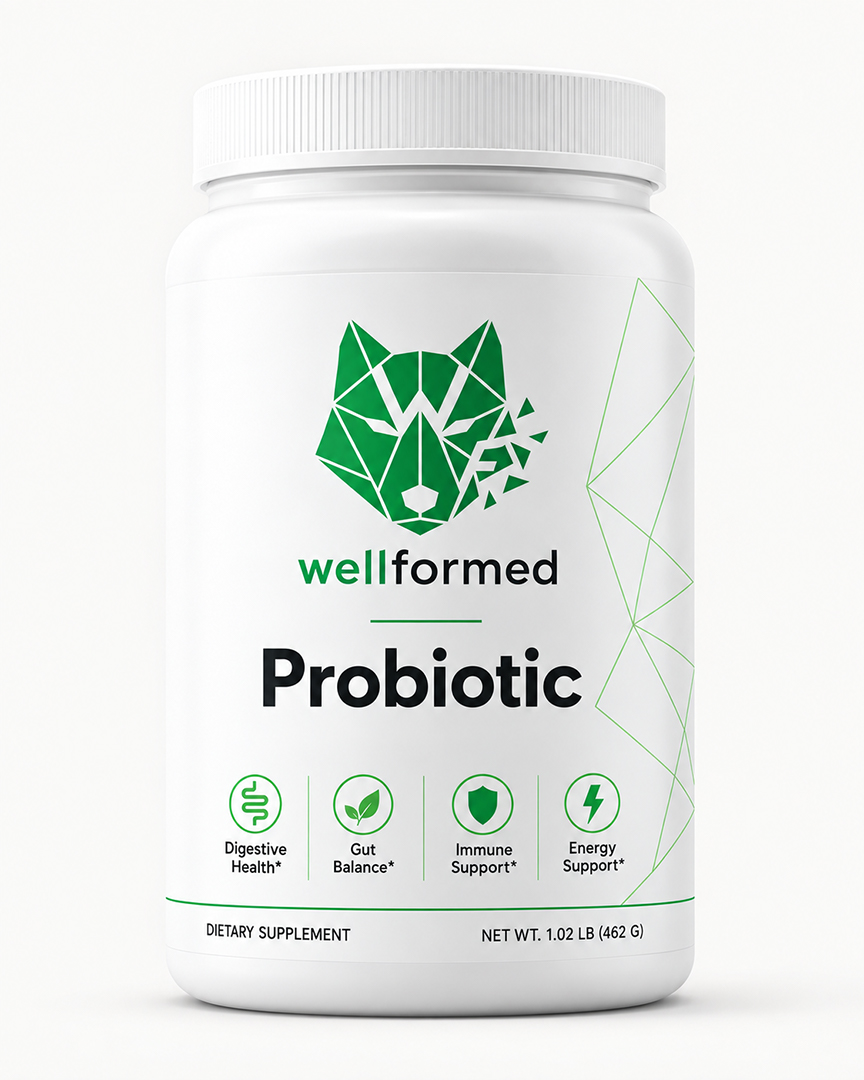 Well-Formed Probiotic container
